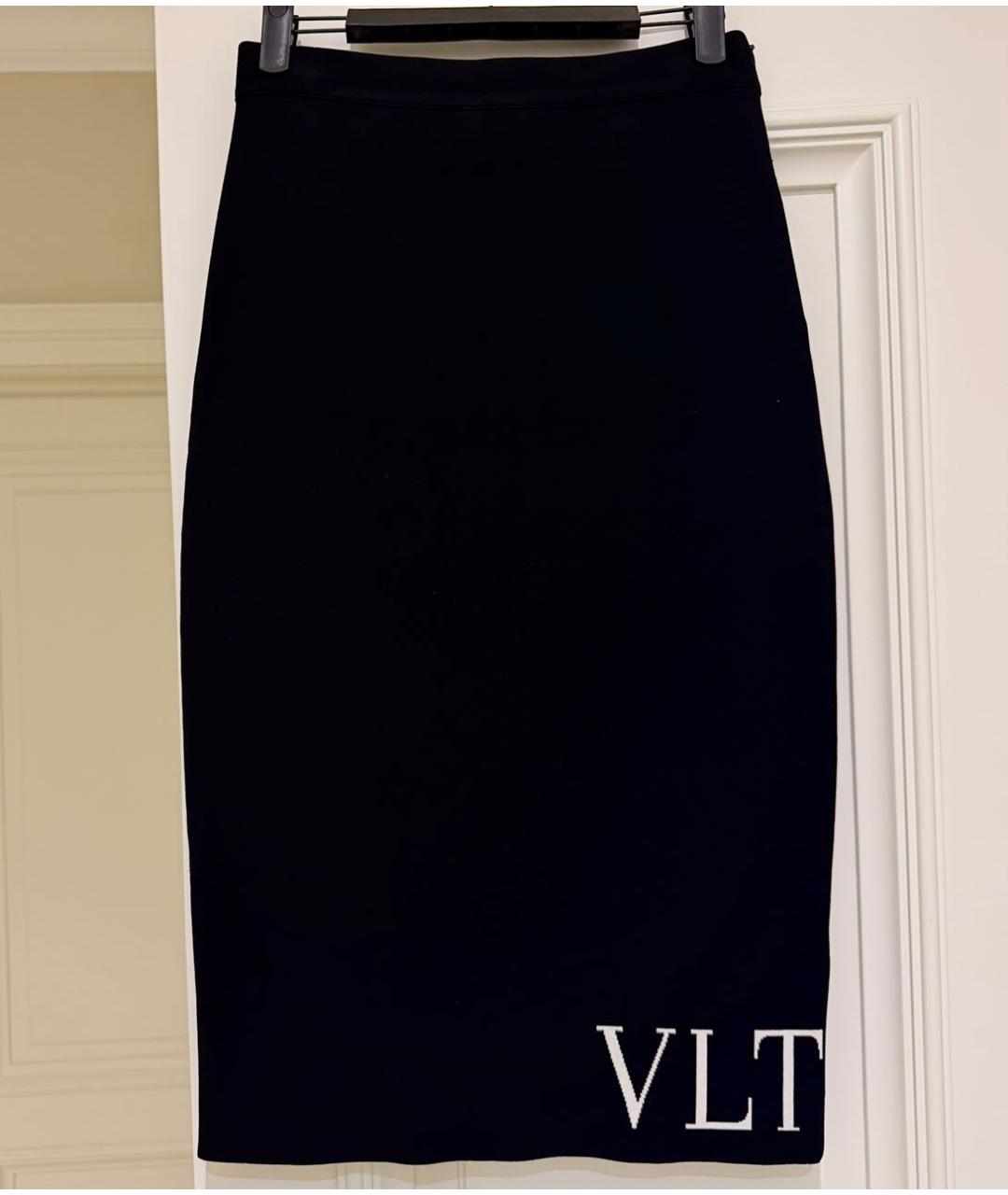 VALENTINO Черная юбка миди, фото 8