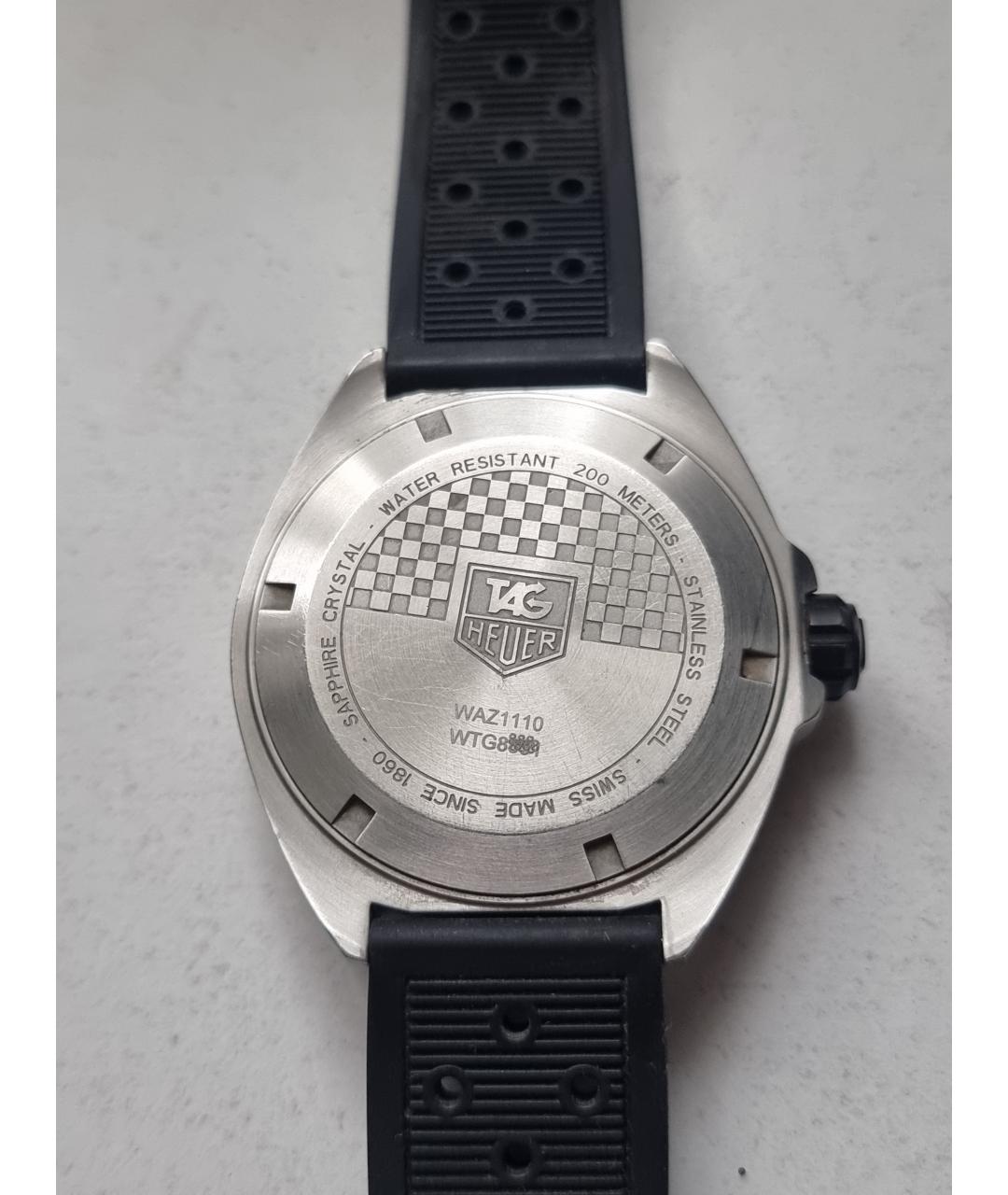TAG HEUER Черные стальные часы, фото 2