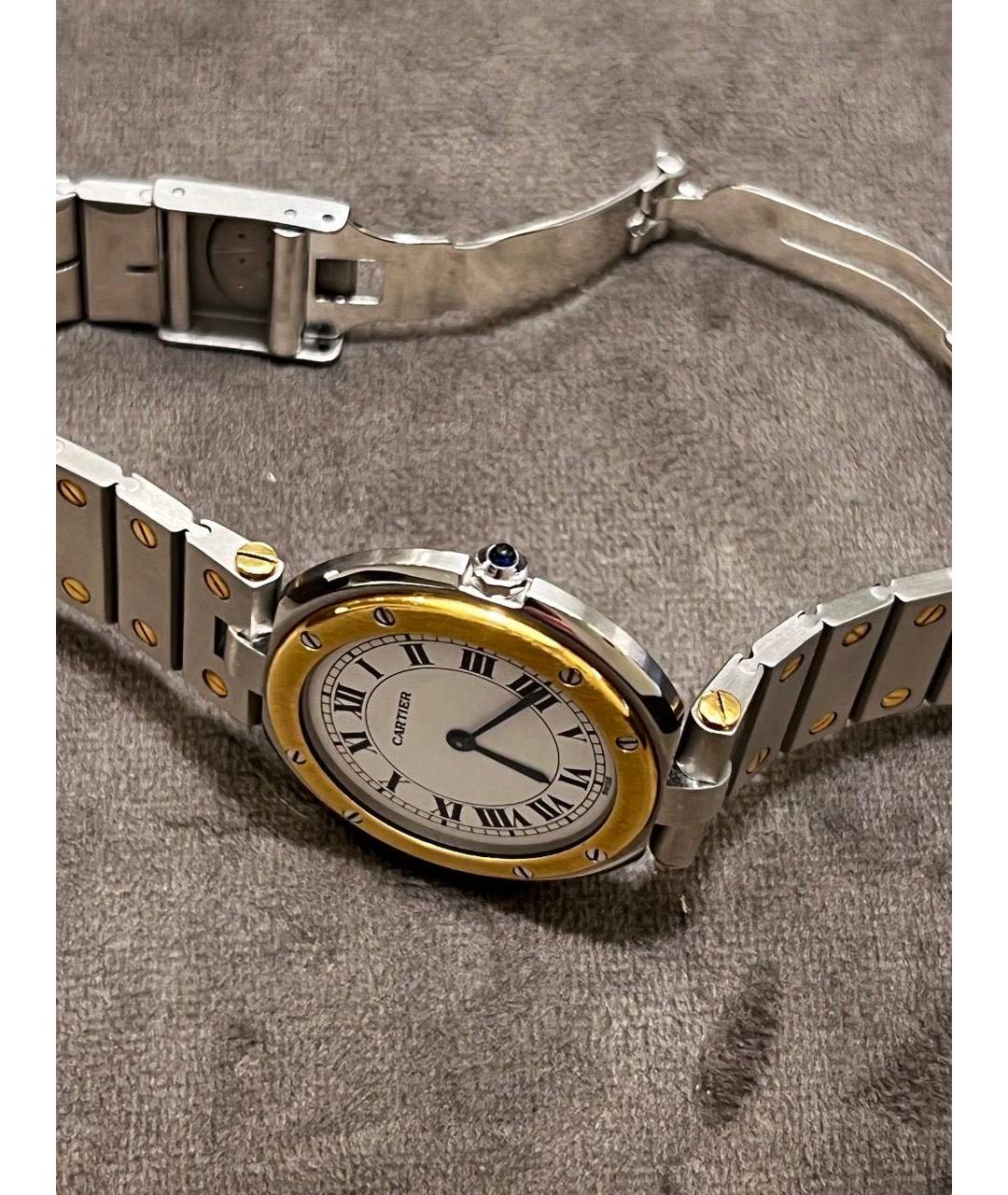 CARTIER Серебряные часы из желтого золота, фото 3