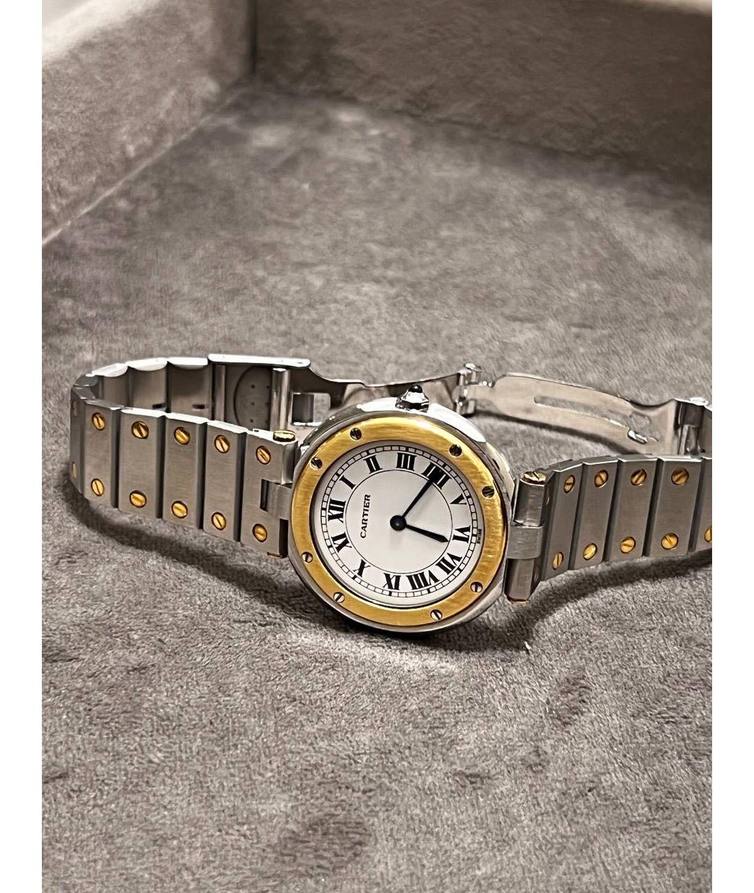 CARTIER Серебряные часы из желтого золота, фото 5