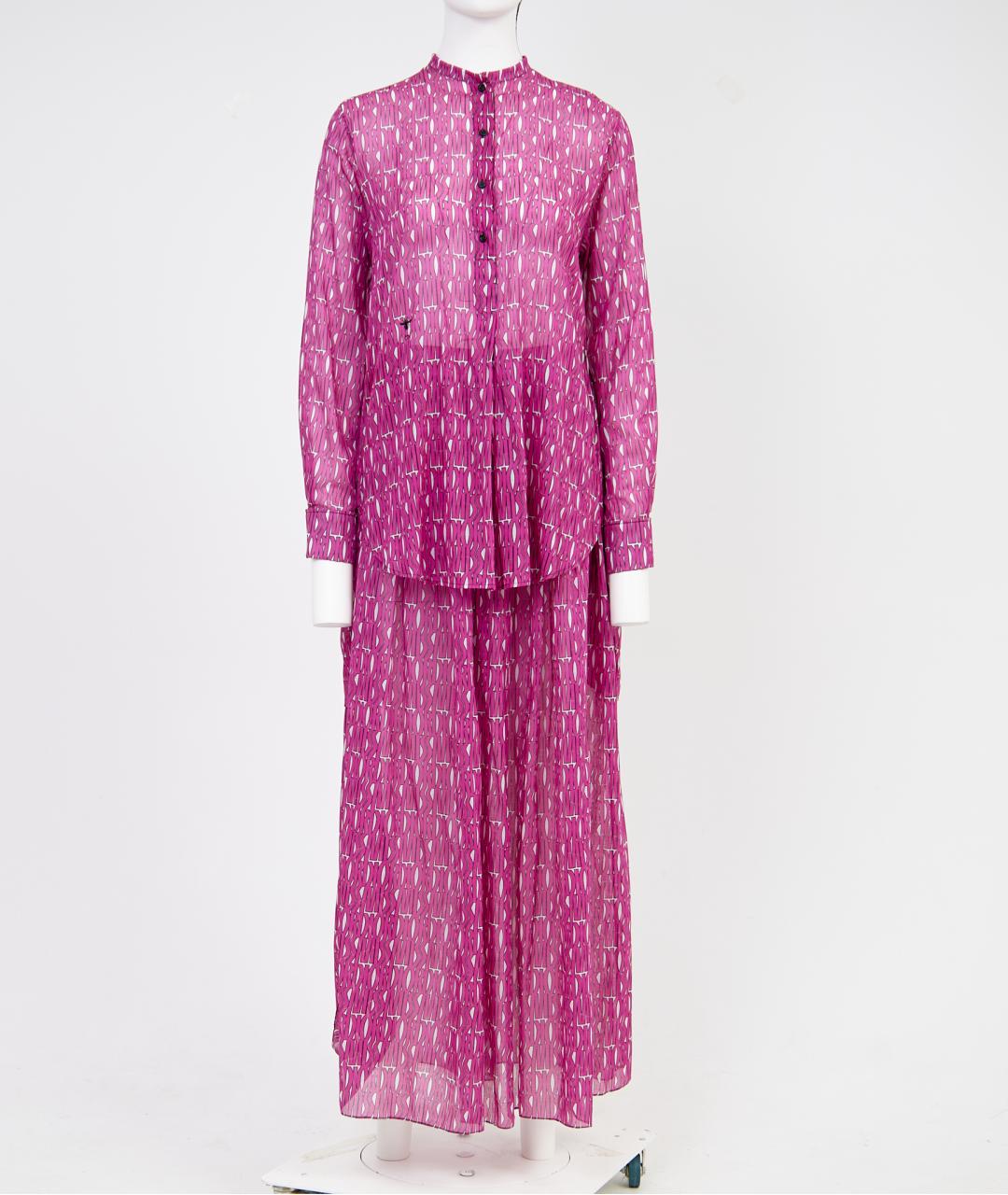 CHRISTIAN DIOR Розовый хлопковый костюм с брюками, фото 5