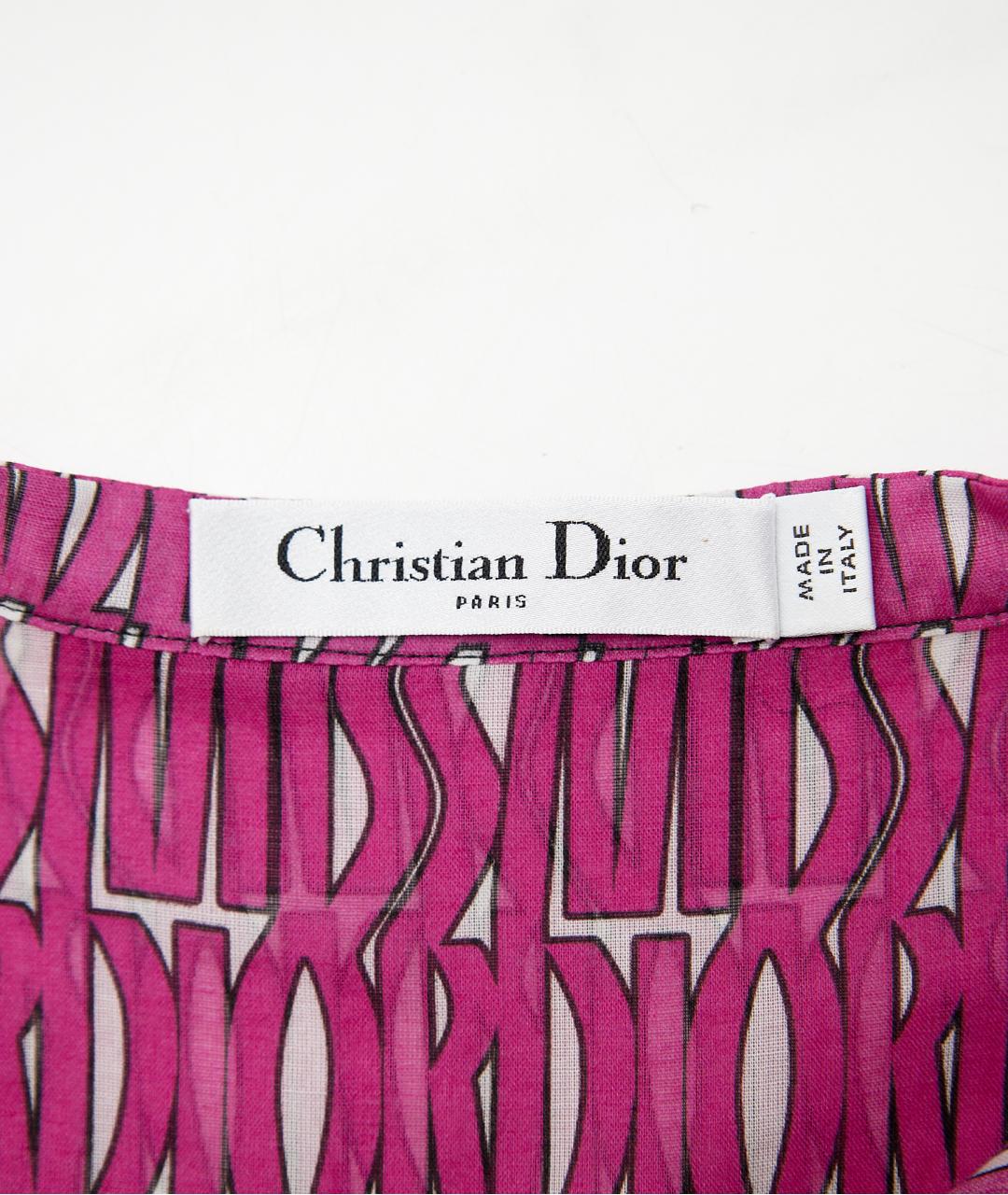 CHRISTIAN DIOR Розовый хлопковый костюм с брюками, фото 4