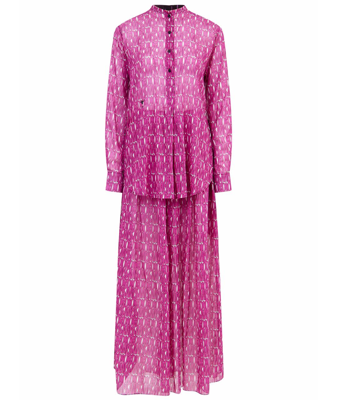 CHRISTIAN DIOR Розовый хлопковый костюм с брюками, фото 1