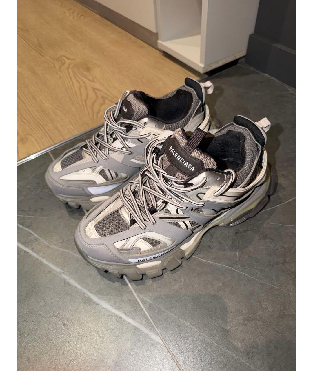 BALENCIAGA Антрацитовые кроссовки, фото 2
