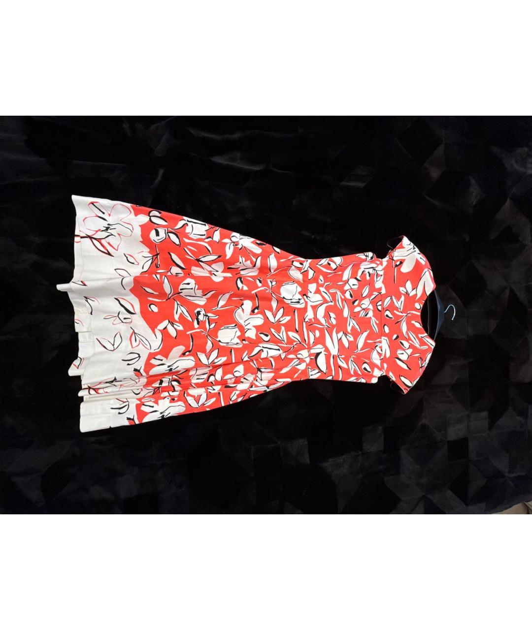 OSCAR DE LA RENTA Коралловое хлопковое повседневное платье, фото 2