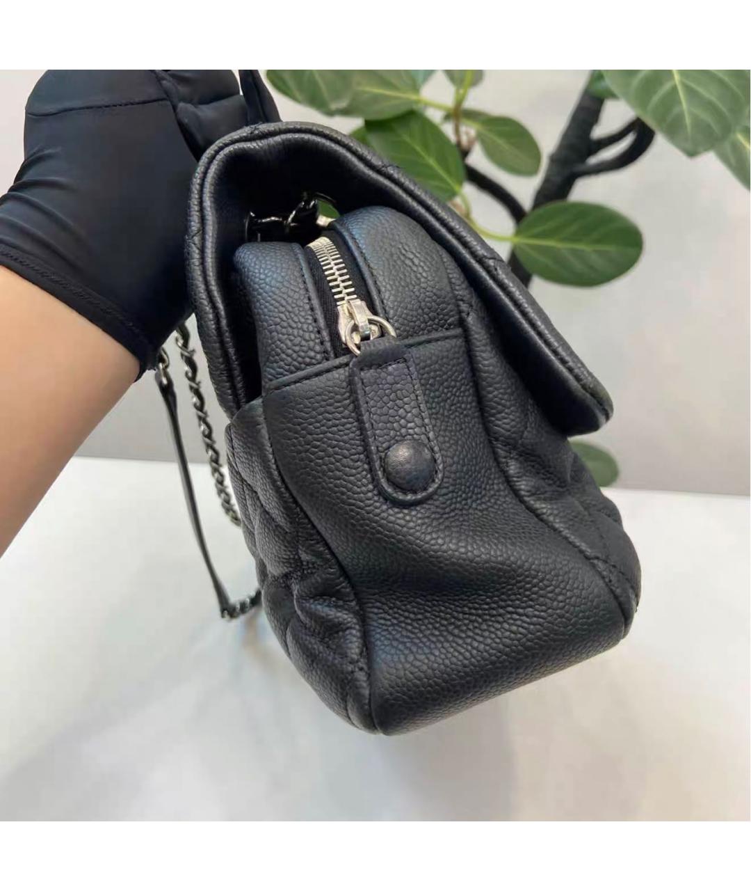 CHANEL Черная кожаная сумка тоут, фото 3