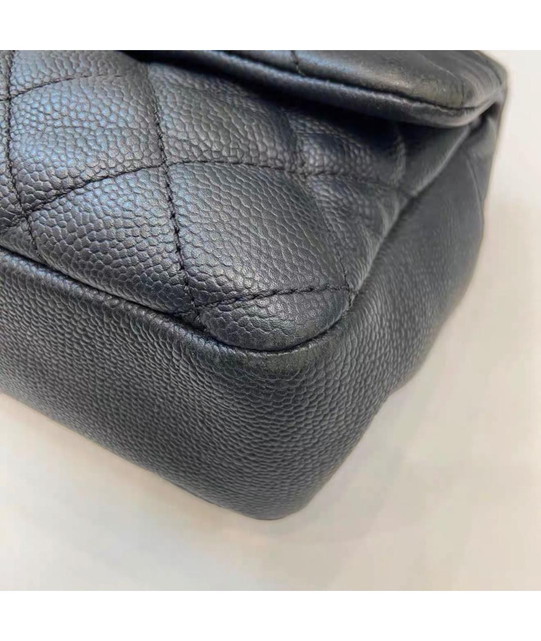 CHANEL Черная кожаная сумка тоут, фото 6