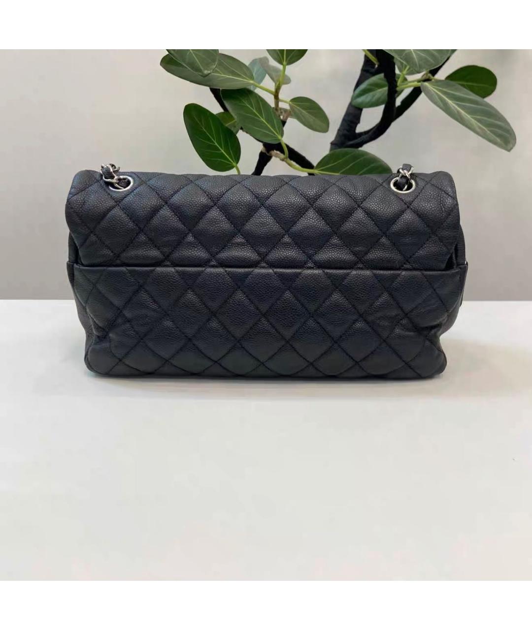 CHANEL Черная кожаная сумка тоут, фото 2