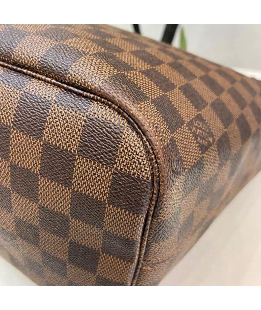 LOUIS VUITTON Коричневая сумка тоут из канвы, фото 4