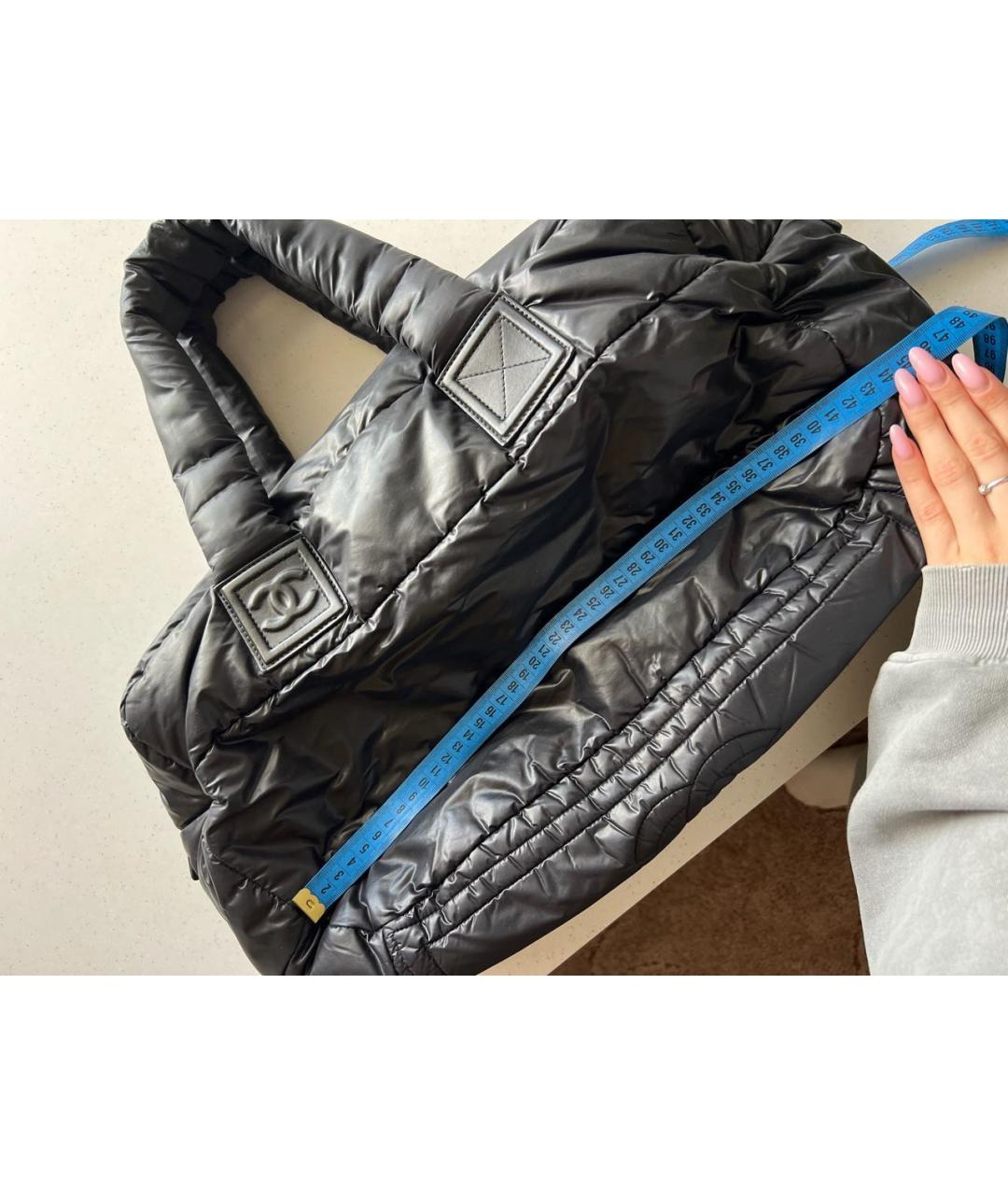 CHANEL Черная сумка тоут, фото 7