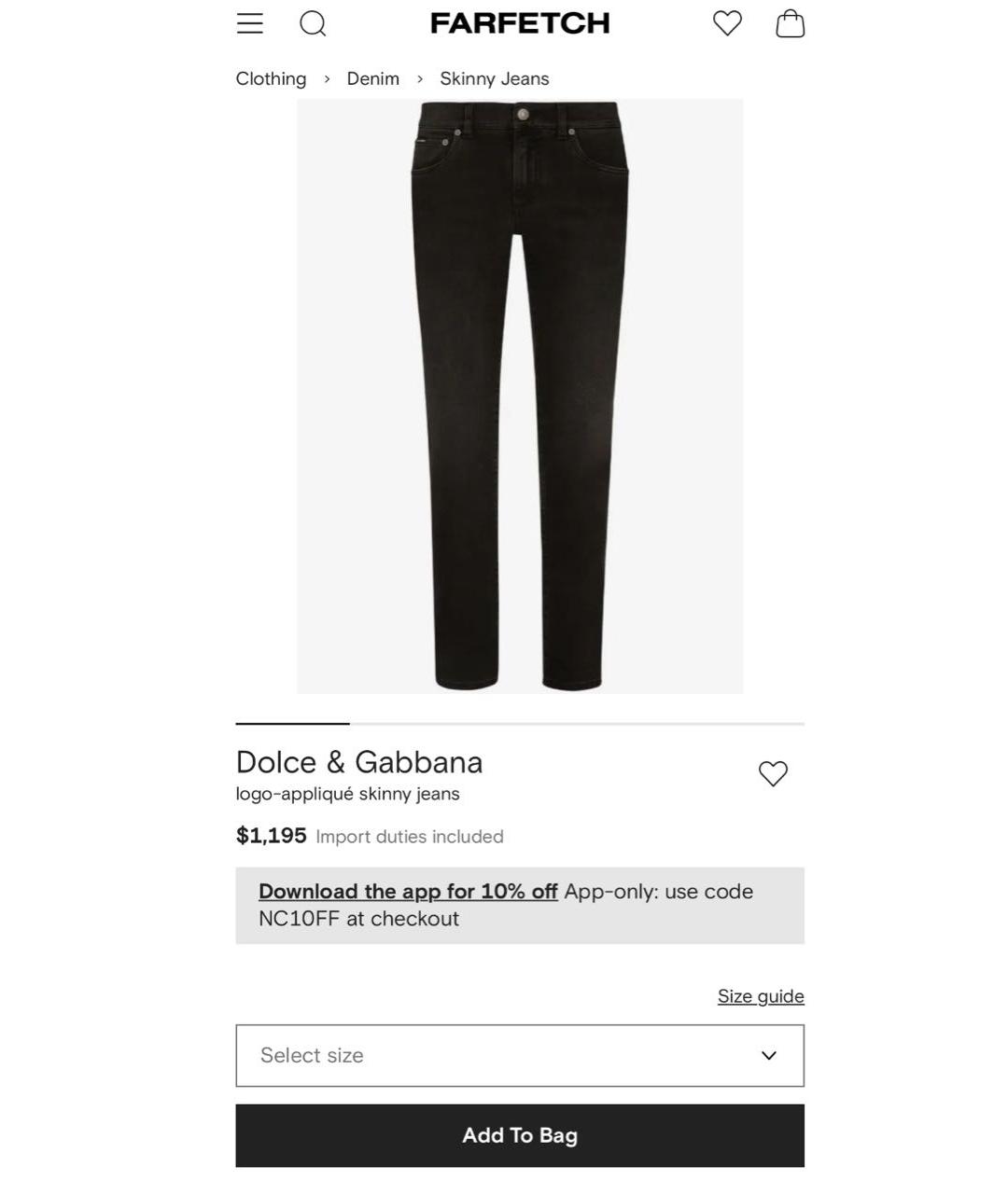 DOLCE&GABBANA Темно-синие джинсы слим, фото 3