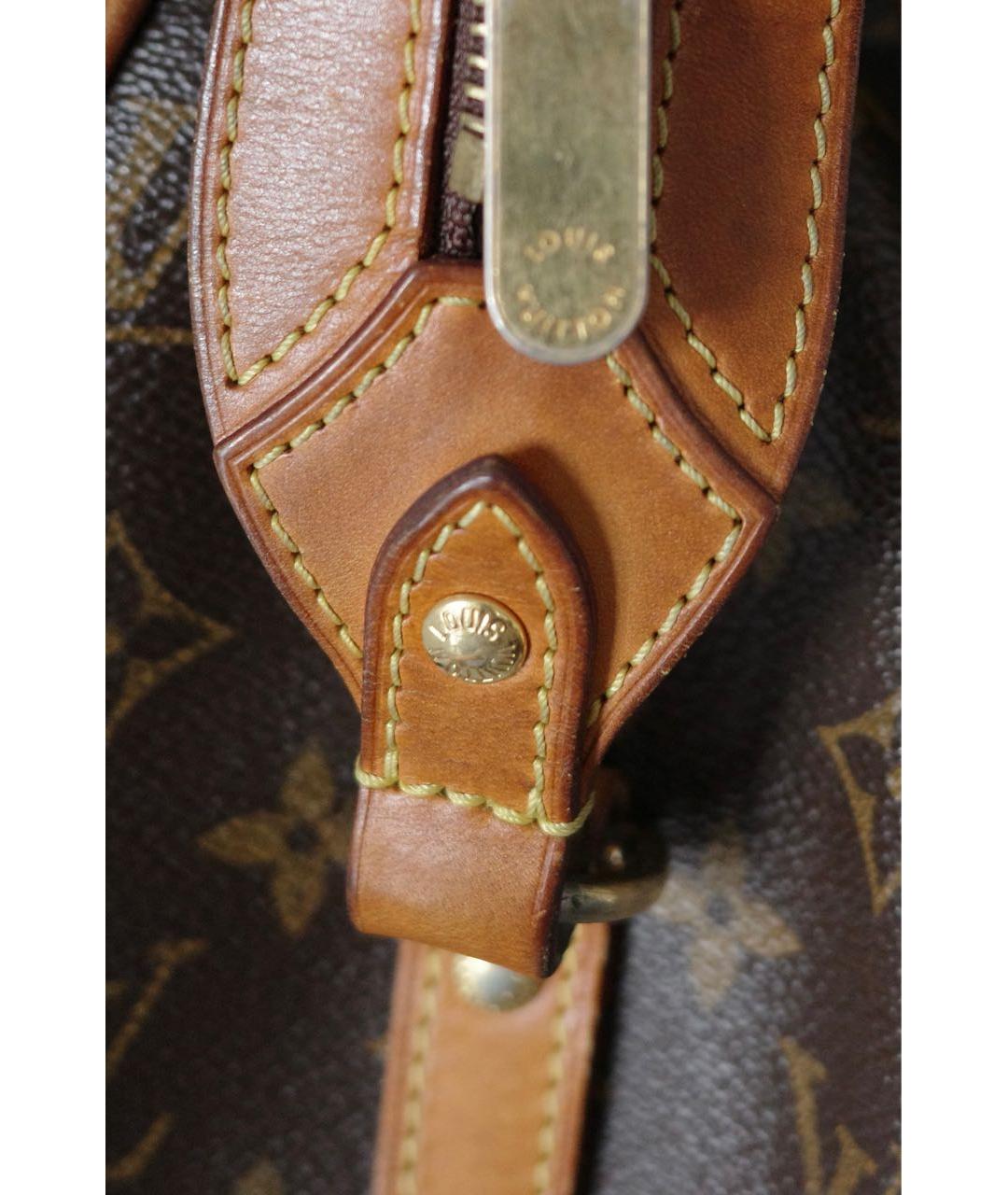 LOUIS VUITTON Коричневая кожаная сумка тоут, фото 5