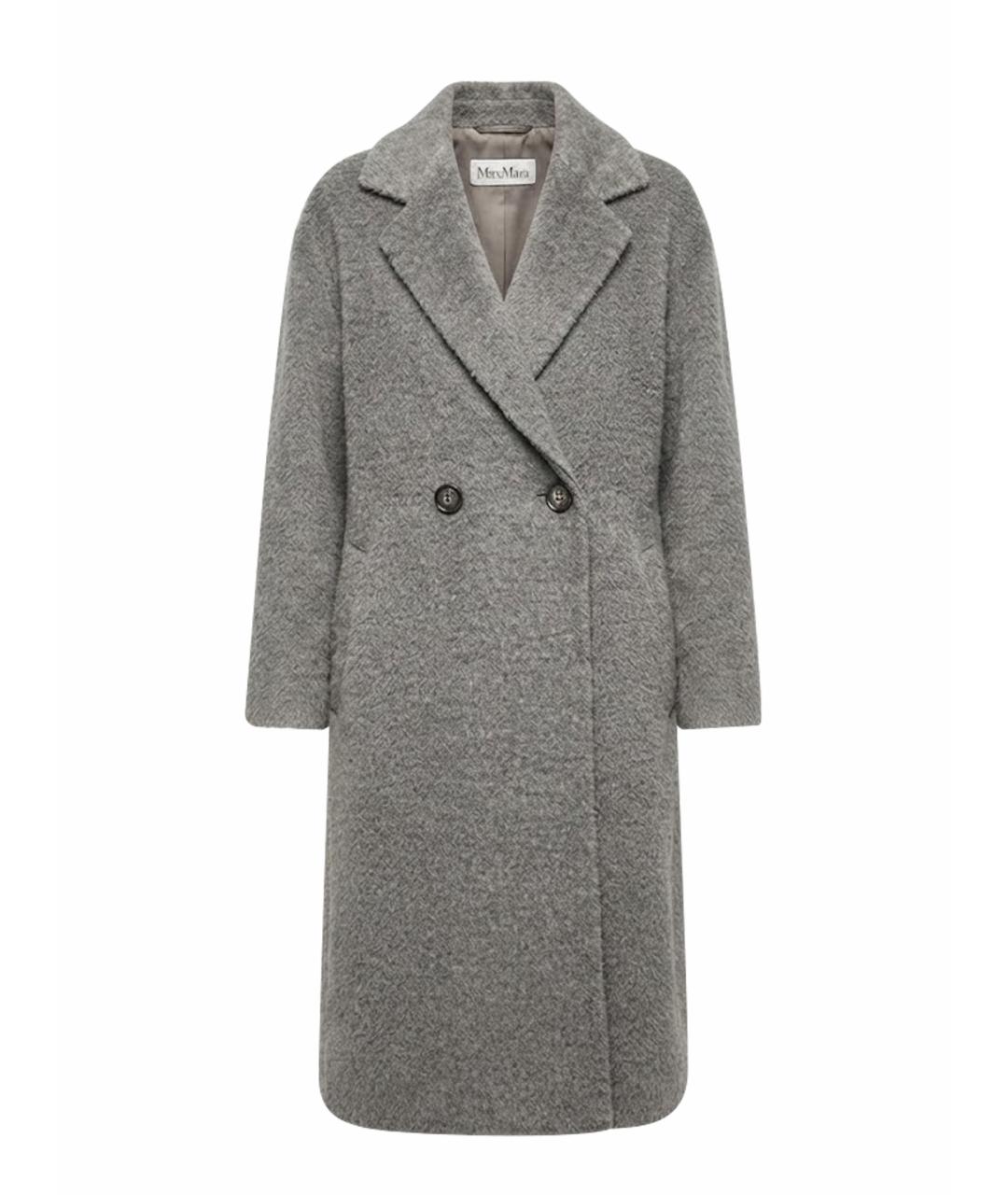 MAX MARA Серое шерстяное пальто, фото 1