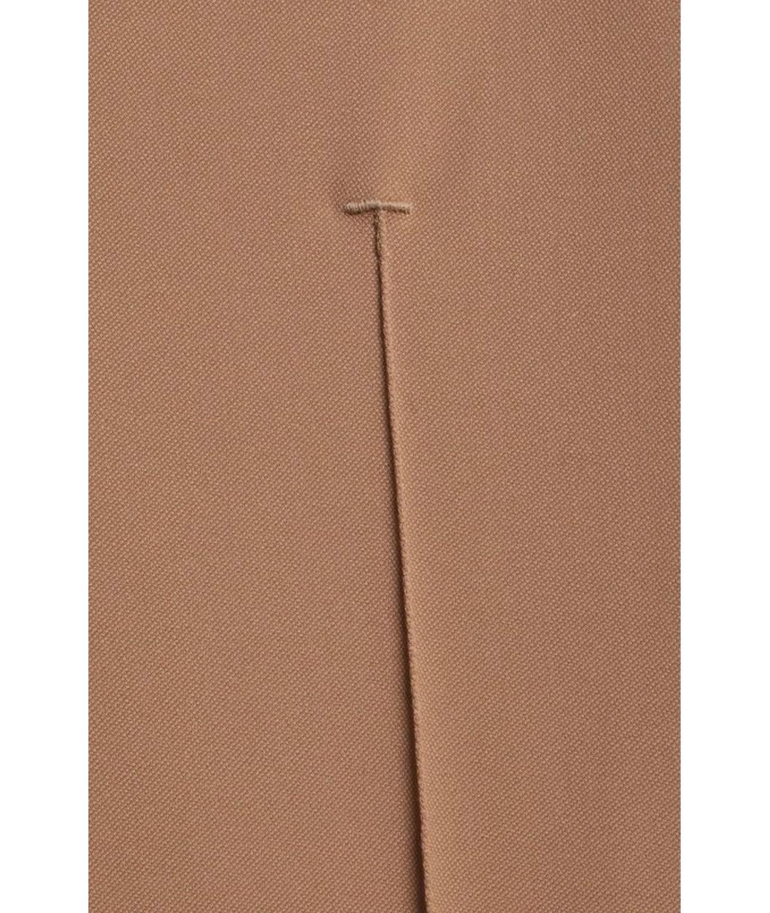 BURBERRY Бежевые шерстяные брюки узкие, фото 5