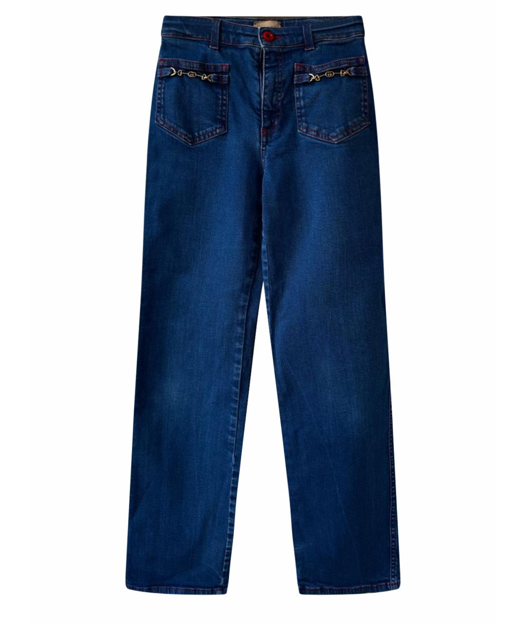 GUCCI Синие хлопковые детские джинсы, фото 1