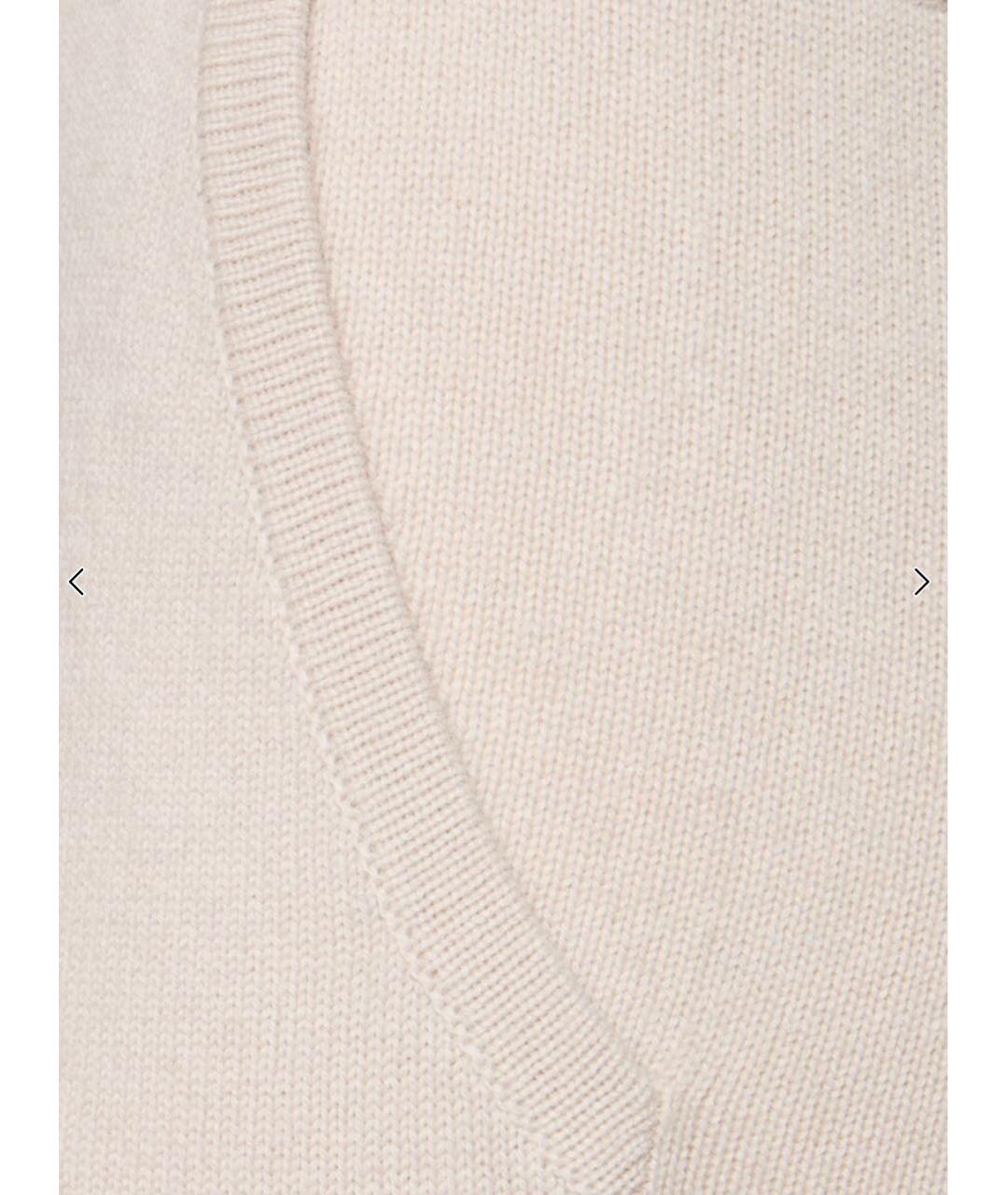 'S MAX MARA Бежевые шерстяные прямые брюки, фото 4