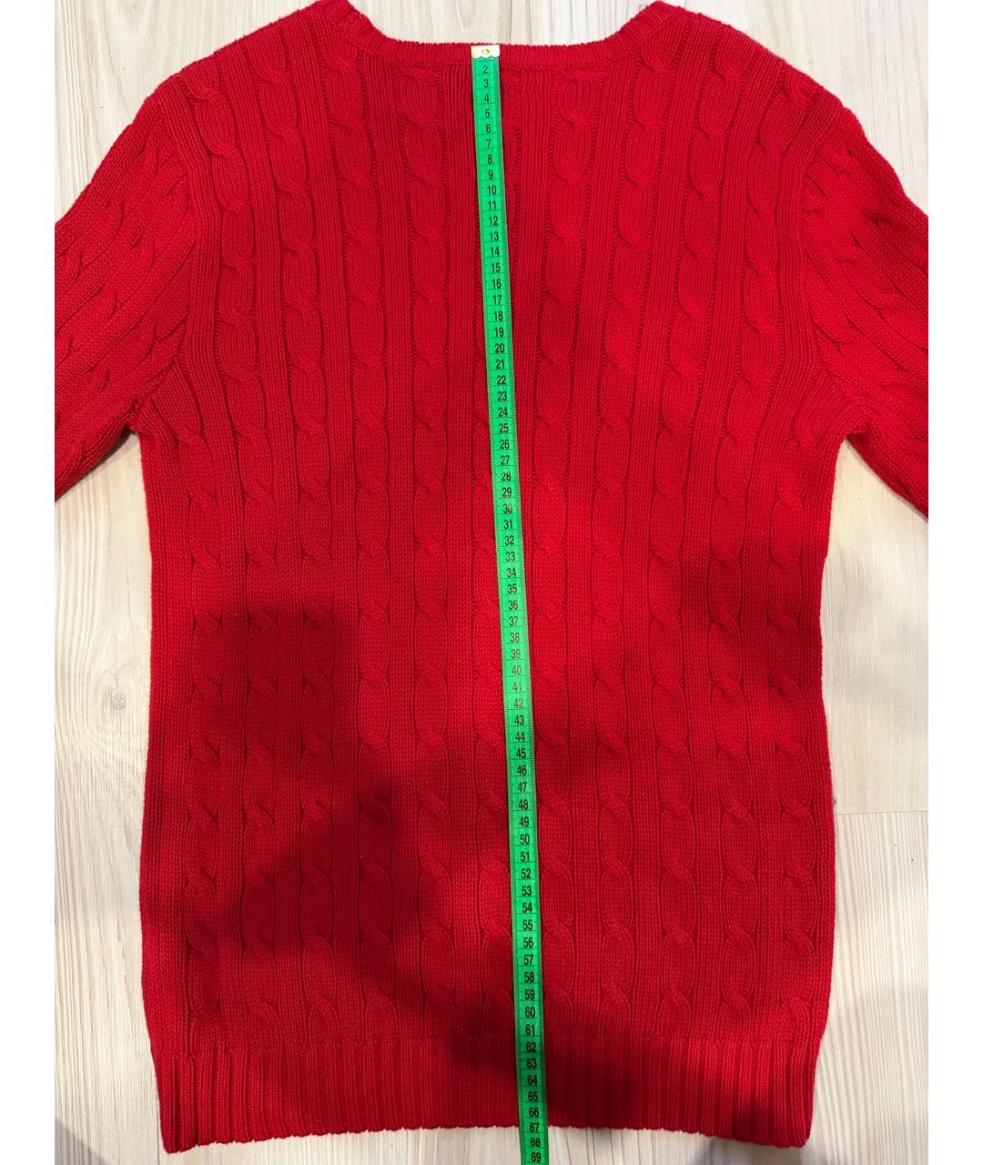 POLO RALPH LAUREN Красный хлопковый джемпер / свитер, фото 2