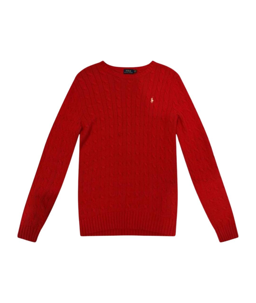 POLO RALPH LAUREN Красный хлопковый джемпер / свитер, фото 1