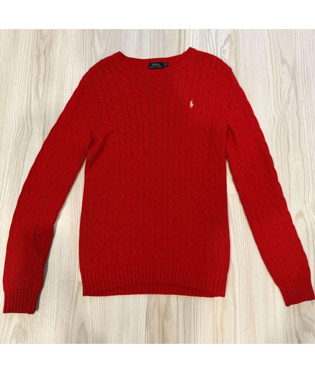 POLO RALPH LAUREN Красный хлопковый джемпер / свитер, фото 6