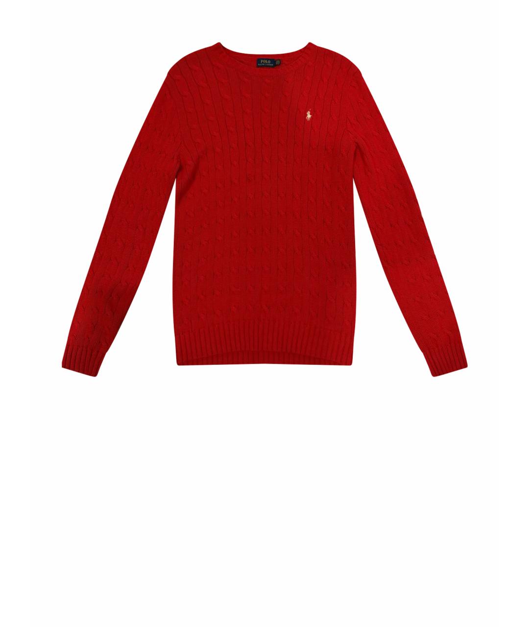 POLO RALPH LAUREN Красный хлопковый джемпер / свитер, фото 7