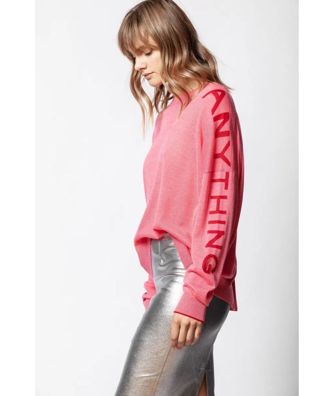 ZADIG & VOLTAIRE Коралловый шерстяной джемпер / свитер, фото 7