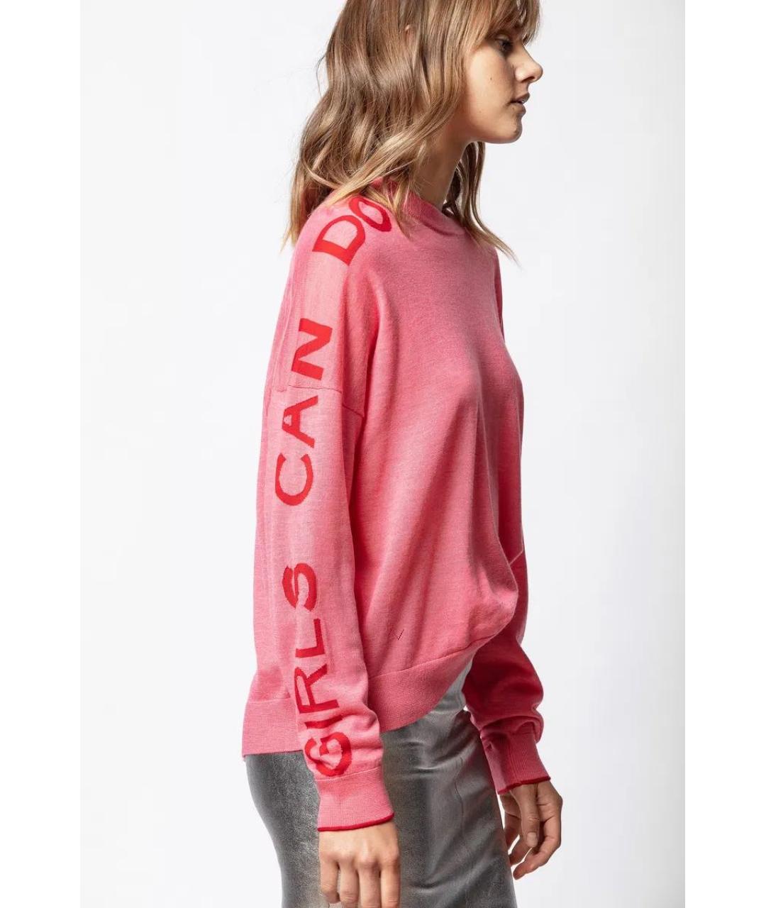 ZADIG & VOLTAIRE Коралловый шерстяной джемпер / свитер, фото 6