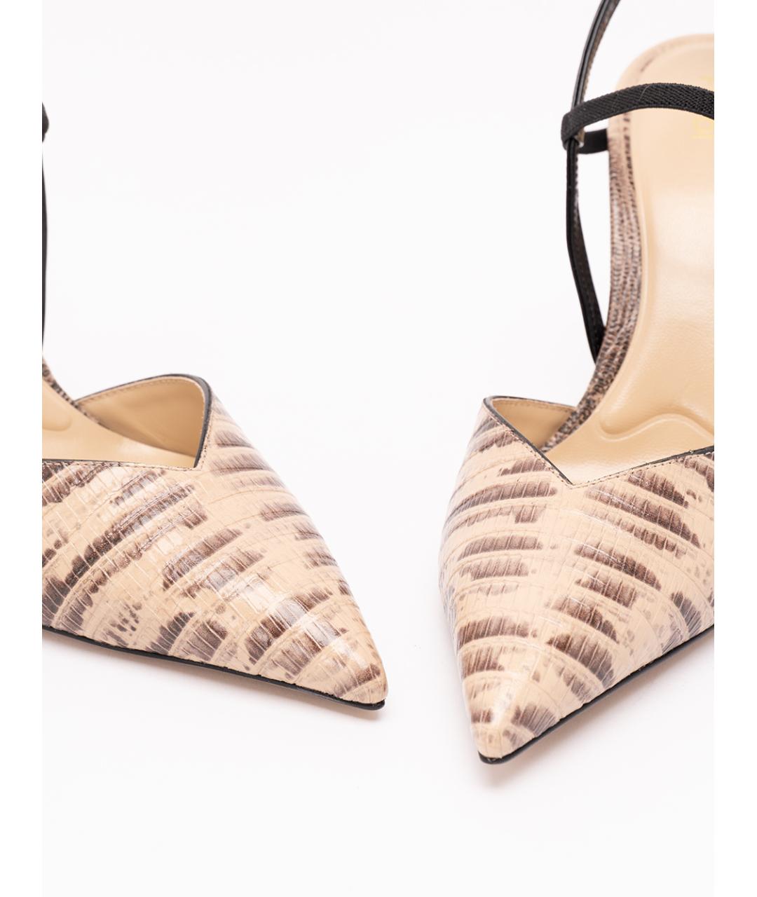 FENDI Мульти кожаные туфли, фото 4
