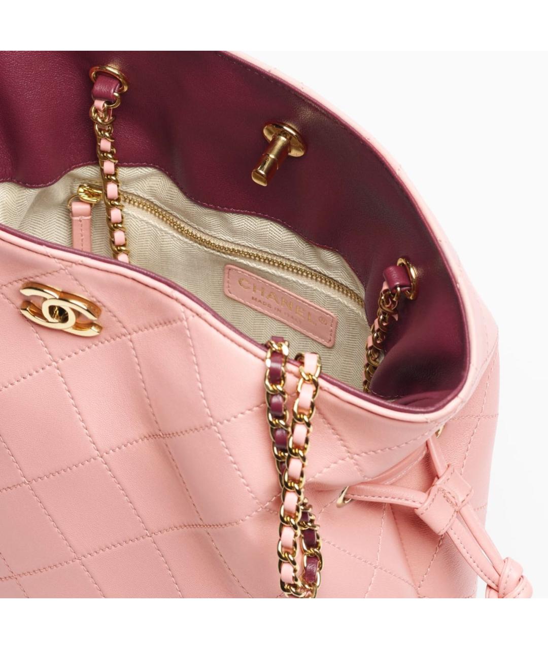 CHANEL Розовая кожаная сумка тоут, фото 3
