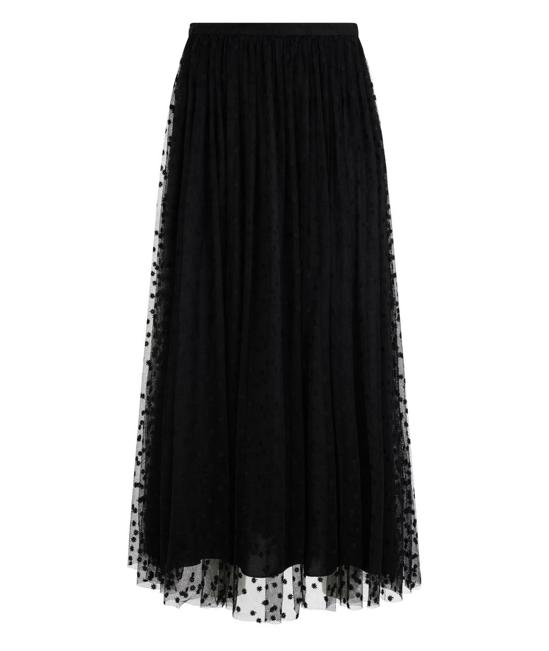 ALBERTA FERRETTI Черная полиэстеровая юбка макси, фото 1