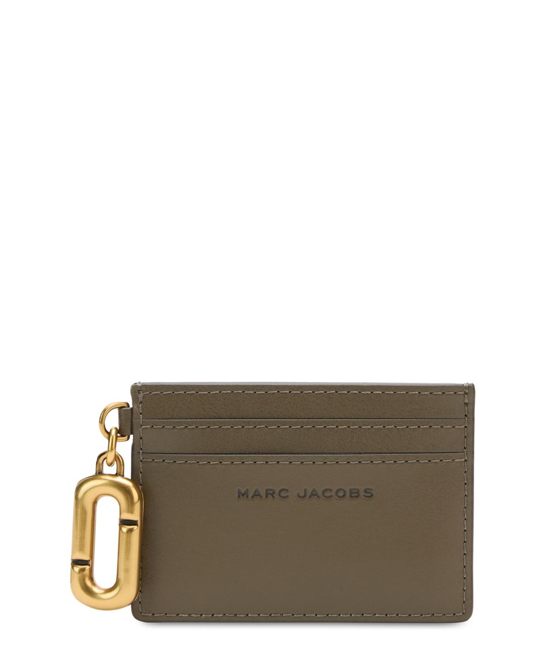 MARC JACOBS Хаки кожаный кардхолдер, фото 1