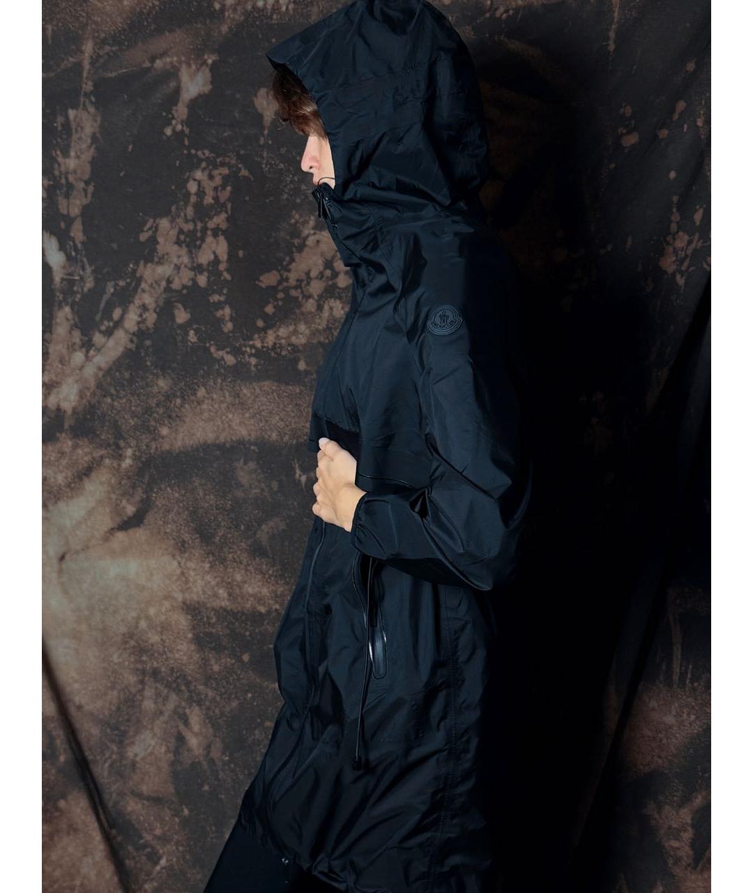MONCLER Черная нейлоновая куртка, фото 5
