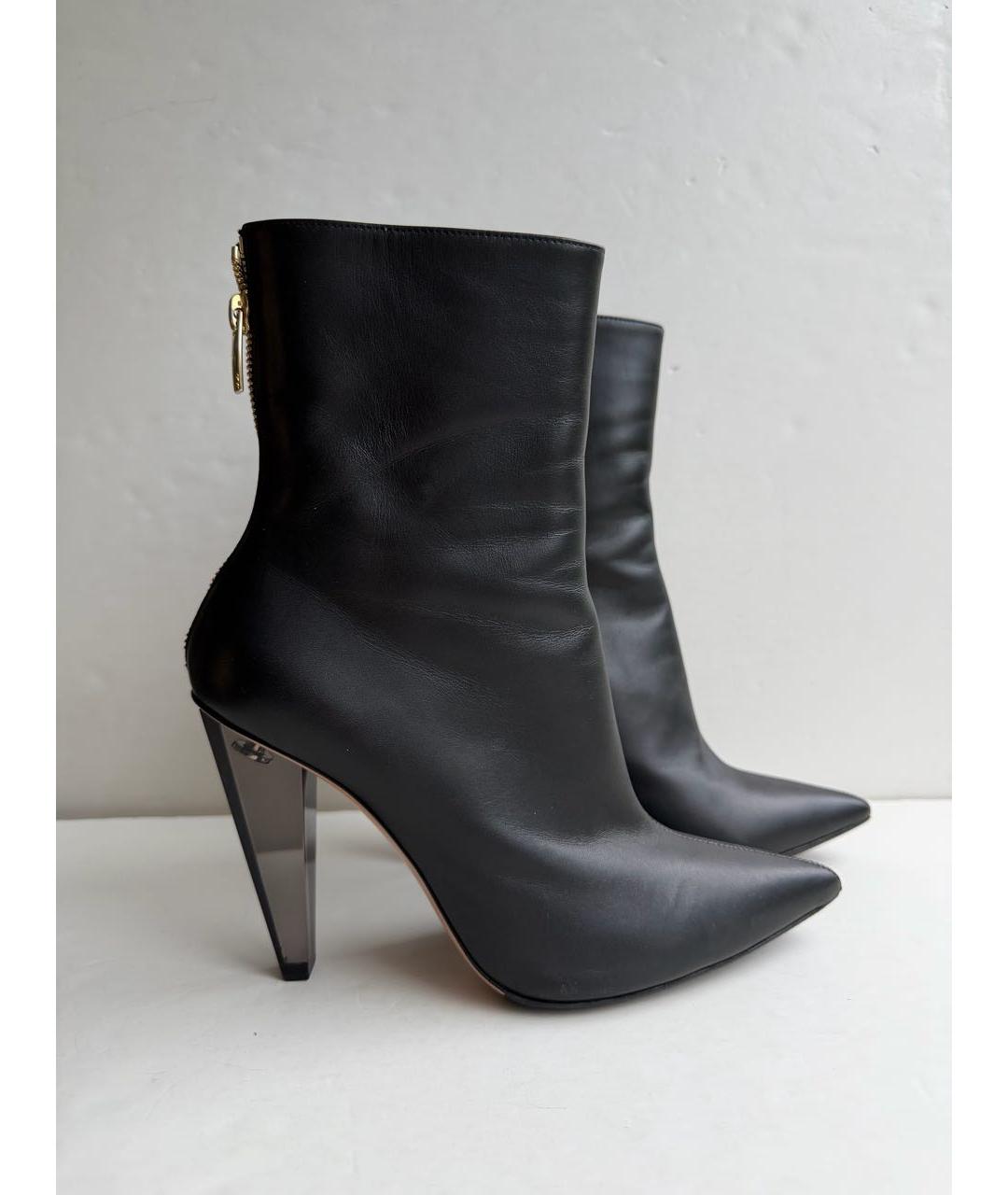 GIANVITO ROSSI Черные кожаные ботильоны, фото 2