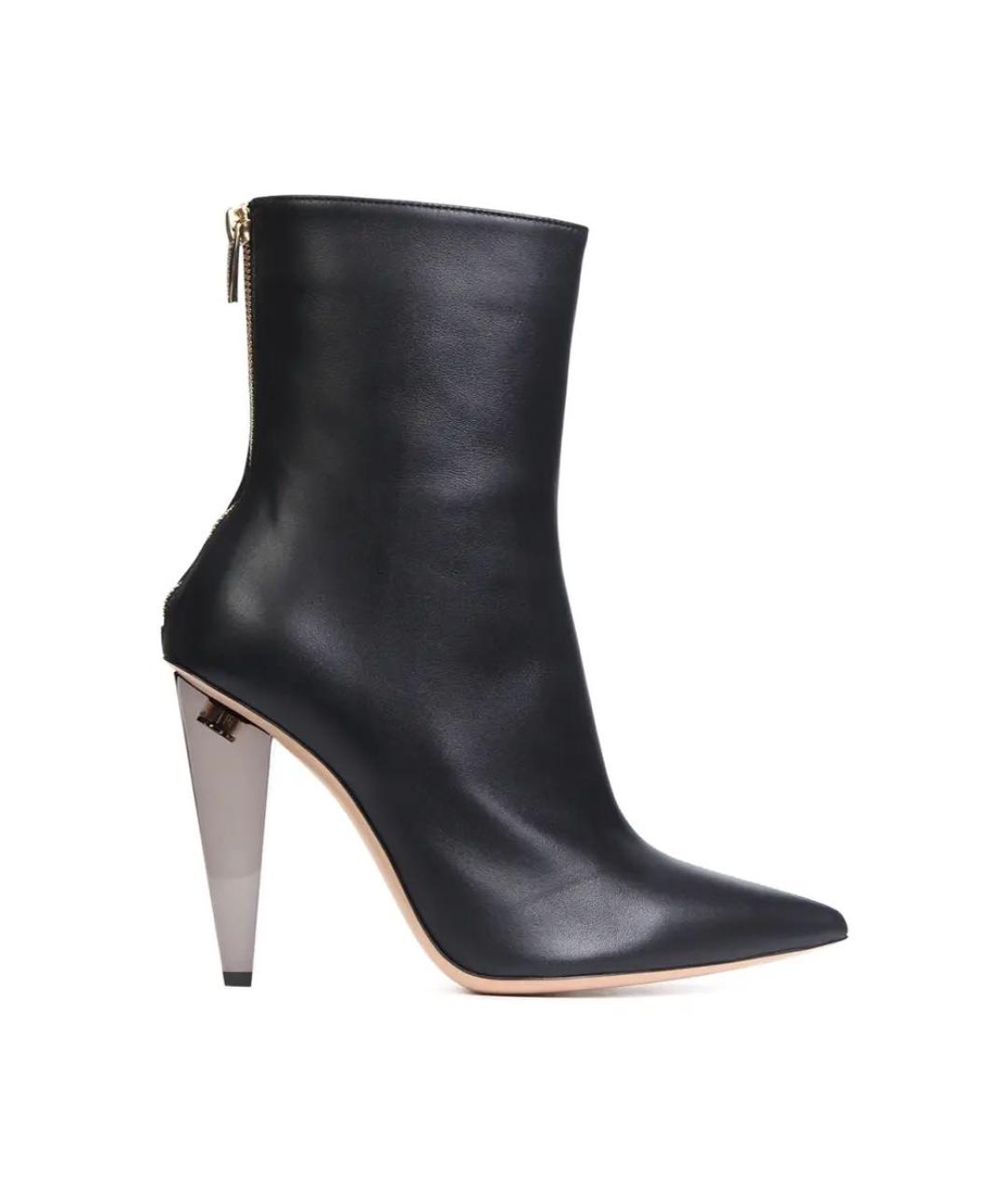 GIANVITO ROSSI Черные кожаные ботильоны, фото 7