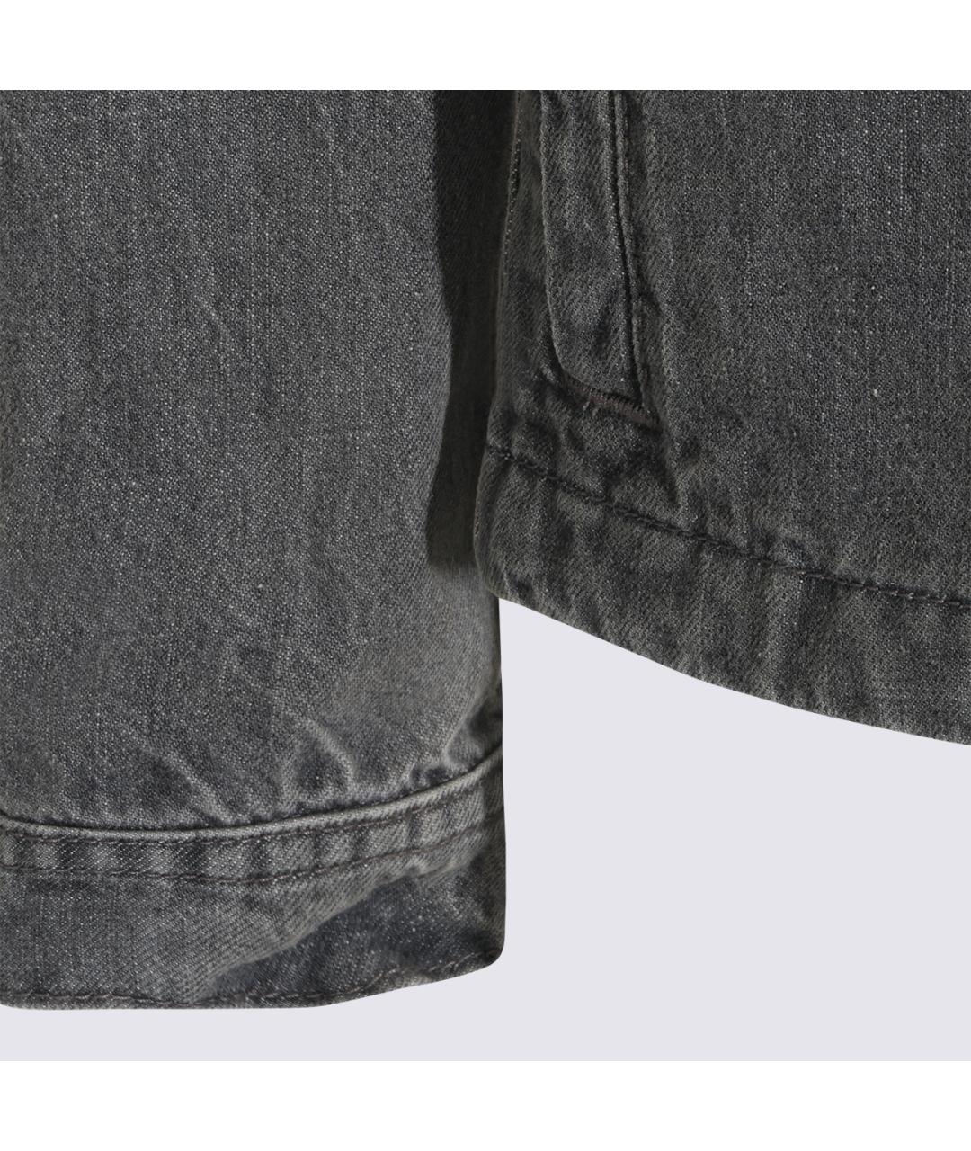 STONE ISLAND Серая хлопковая куртка, фото 4