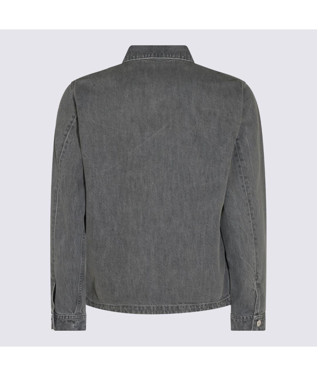 STONE ISLAND Серая хлопковая куртка, фото 2