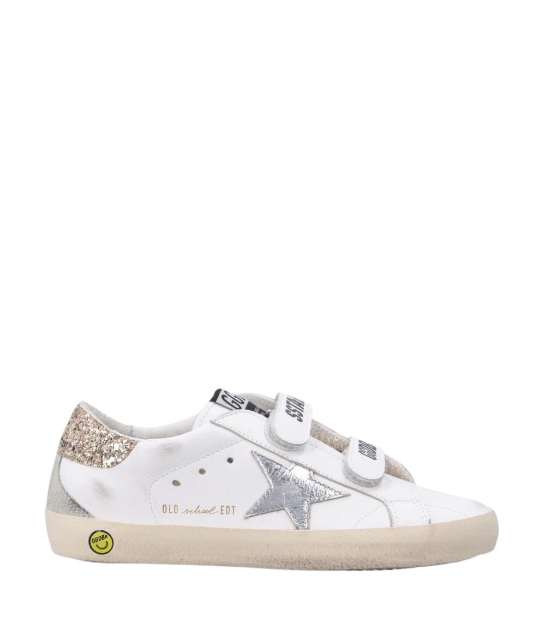 GOLDEN GOOSE Белые кожаные кеды, фото 1