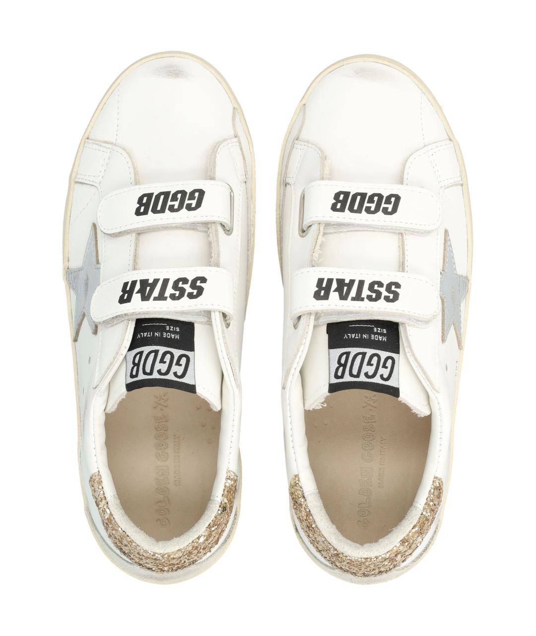 GOLDEN GOOSE Белые кожаные кеды, фото 2
