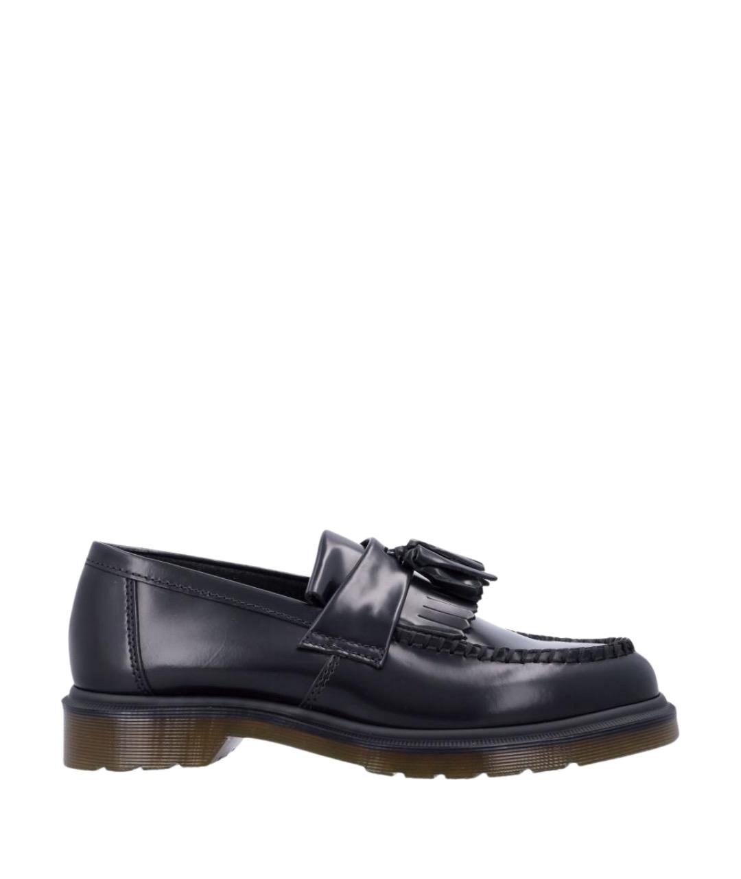DR. MARTENS Черные кожаные лоферы, фото 1