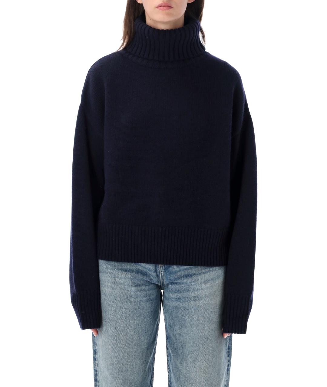 EXTREME CASHMERE Темно-синий кашемировый джемпер / свитер, фото 1