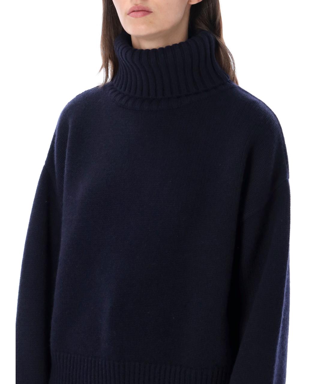 EXTREME CASHMERE Темно-синий кашемировый джемпер / свитер, фото 3