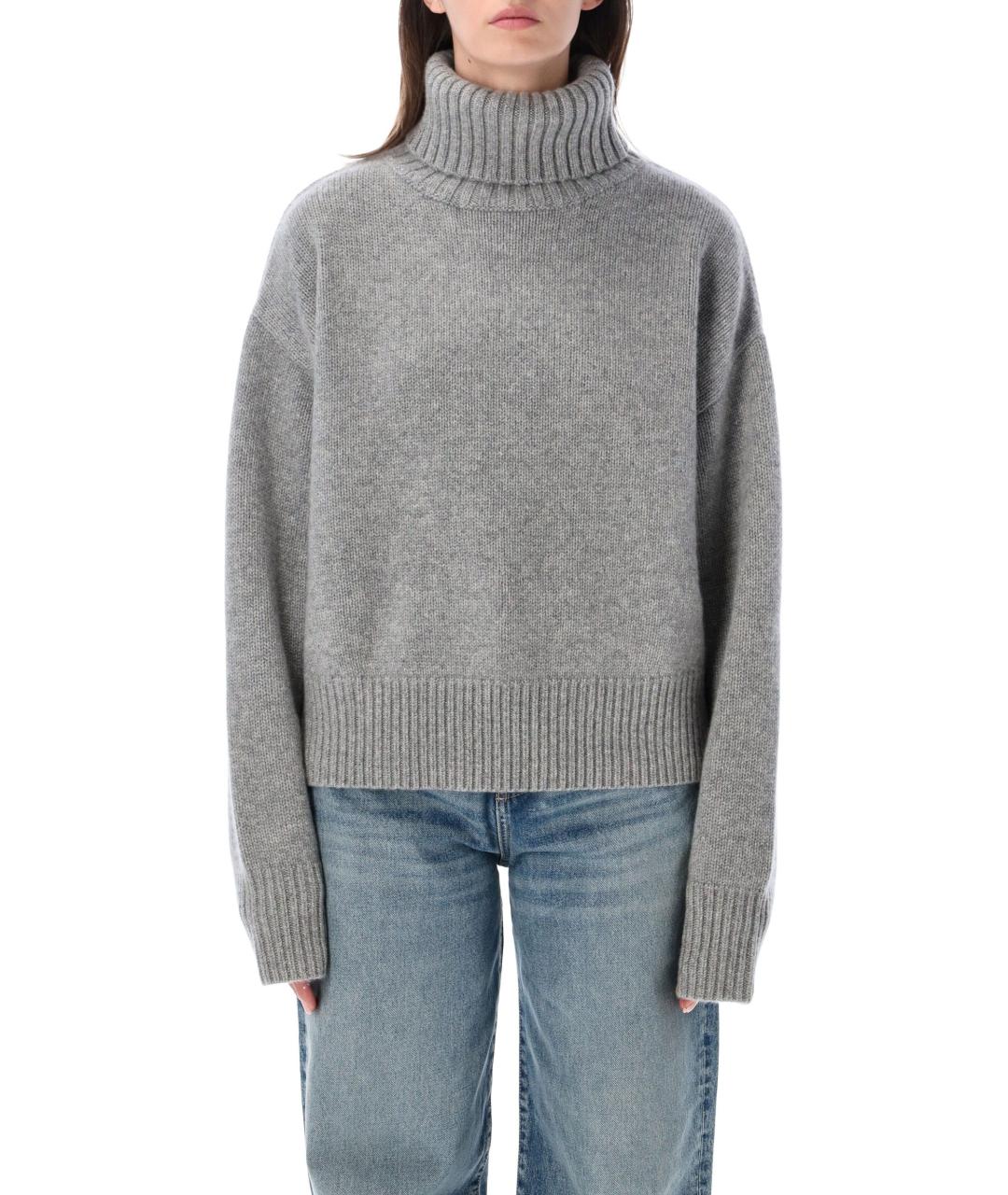 EXTREME CASHMERE Серый кашемировый джемпер / свитер, фото 1