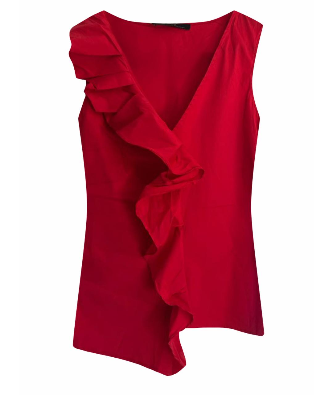 CH CAROLINA HERRERA Красная хлопковая блузы, фото 1