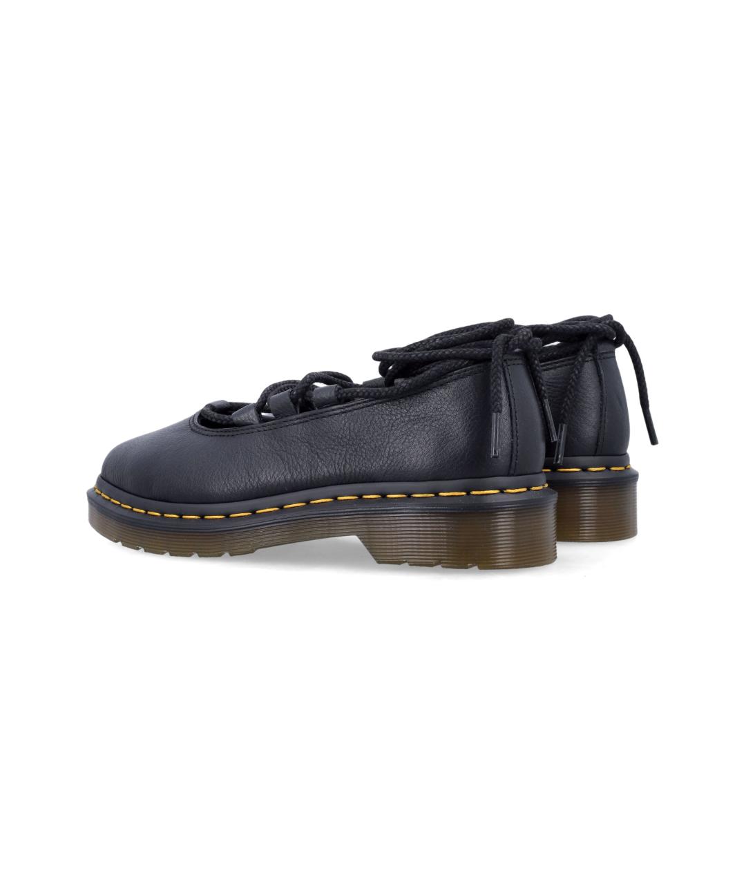 DR. MARTENS Черные кожаные балетки, фото 3