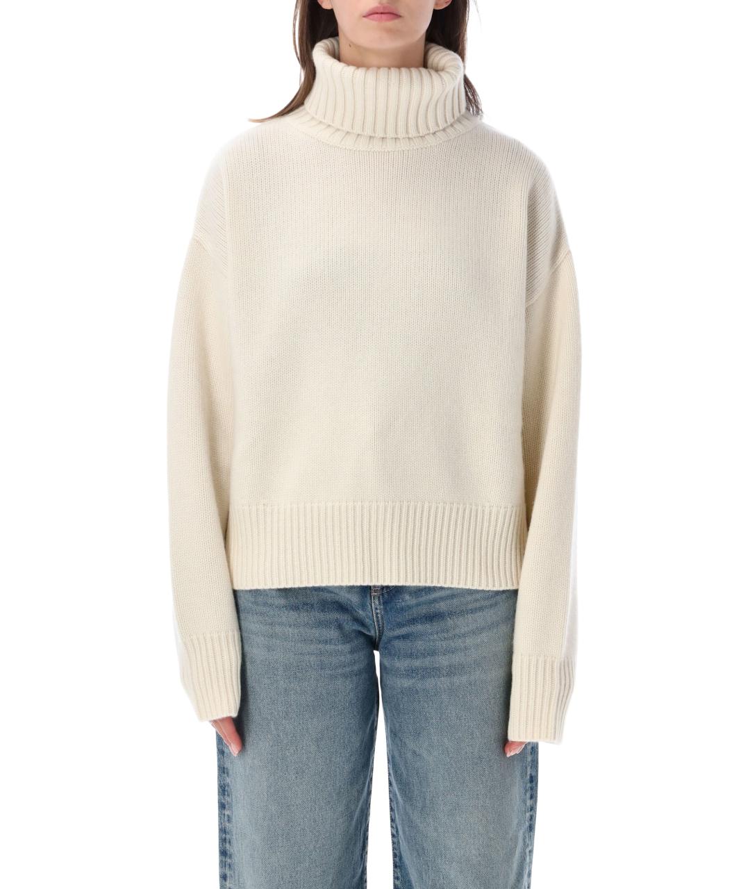 EXTREME CASHMERE Бежевый кашемировый джемпер / свитер, фото 1