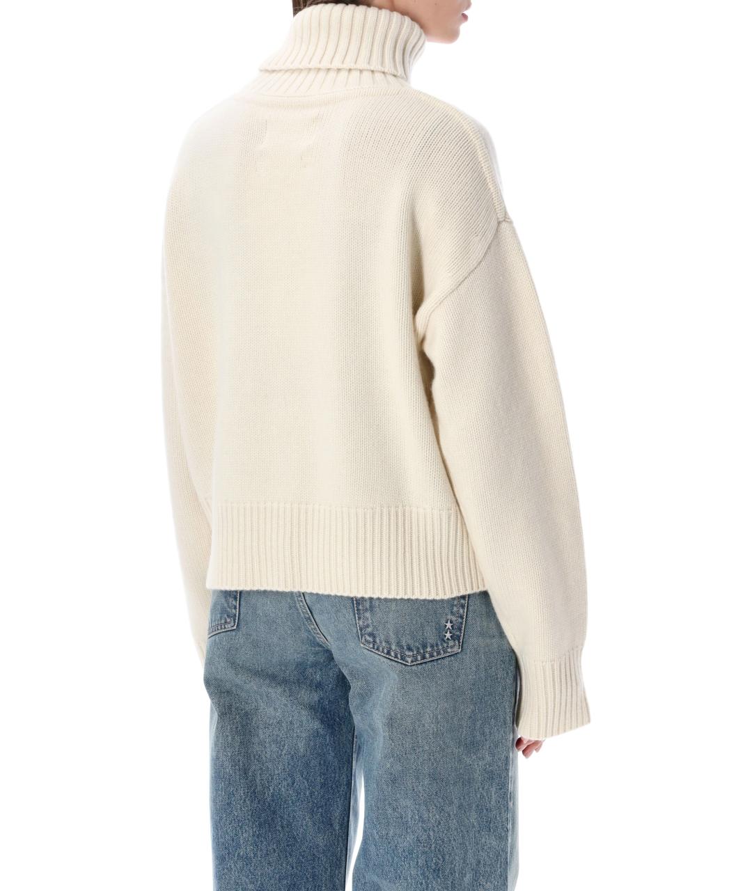 EXTREME CASHMERE Бежевый кашемировый джемпер / свитер, фото 2