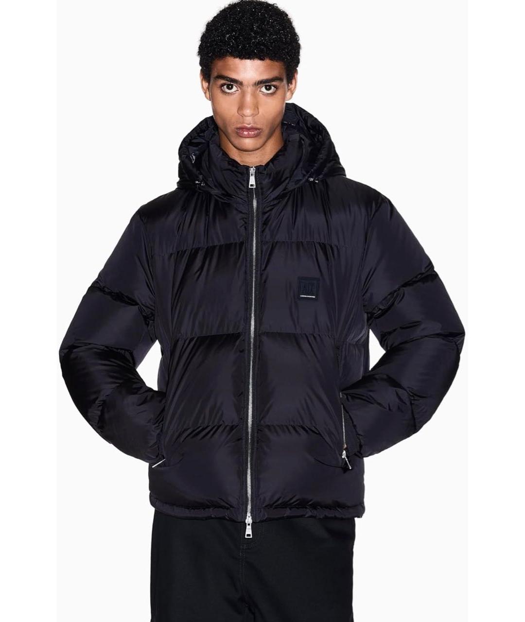 ARMANI EXCHANGE Темно-синий пуховик, фото 2