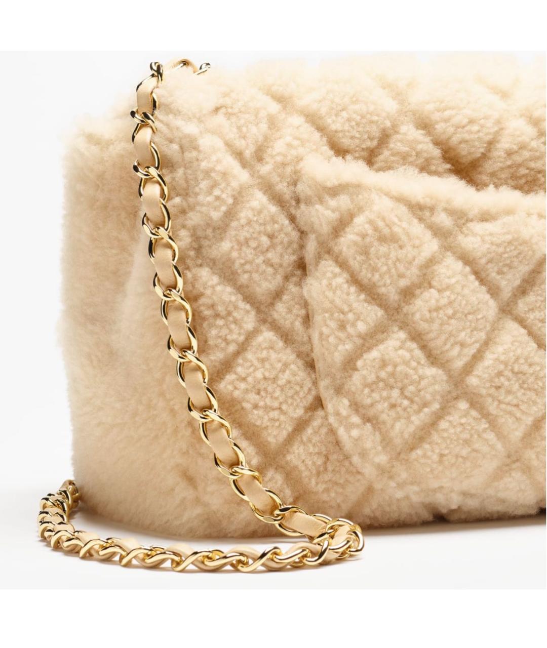 CHANEL Бежевая сумка через плечо, фото 4