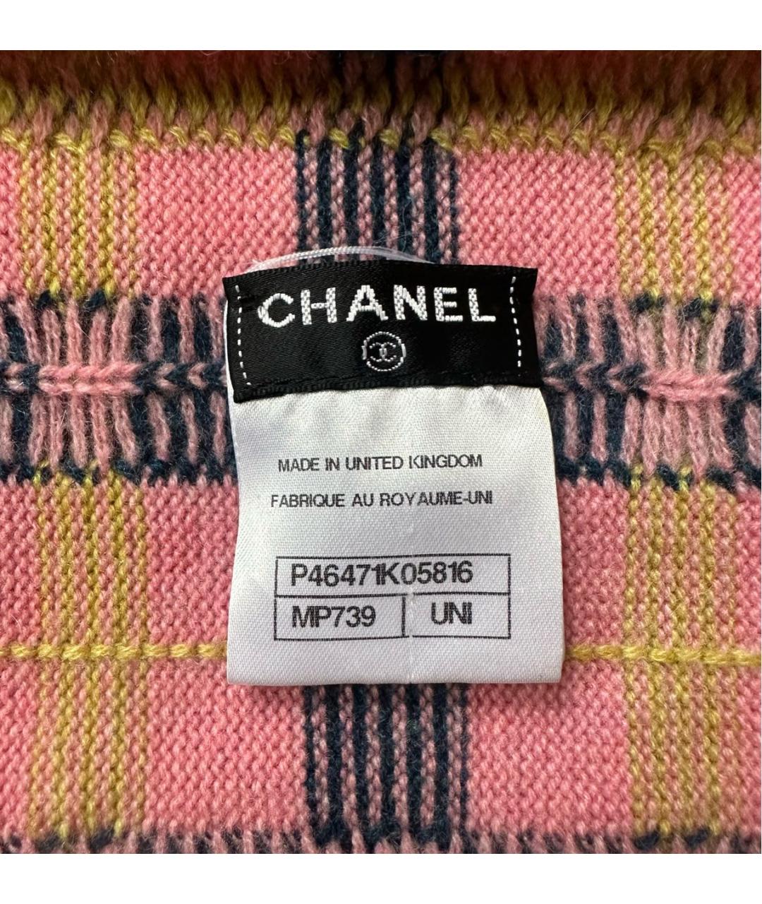 CHANEL Мульти кашемировый шарф, фото 4