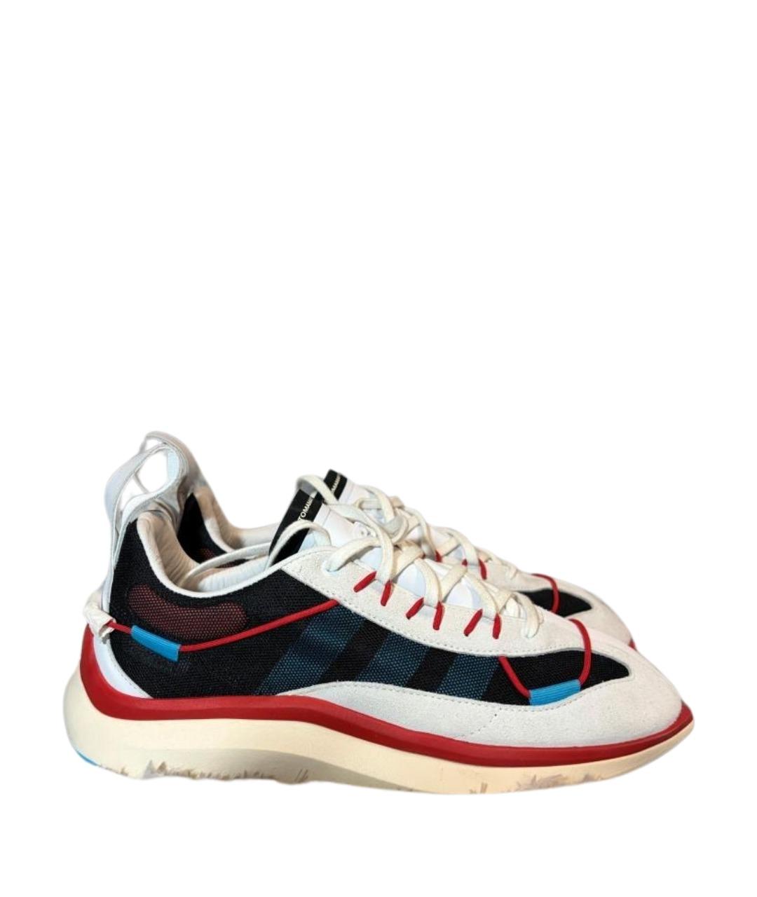 Y-3 Белые кожаные низкие кроссовки / кеды, фото 1