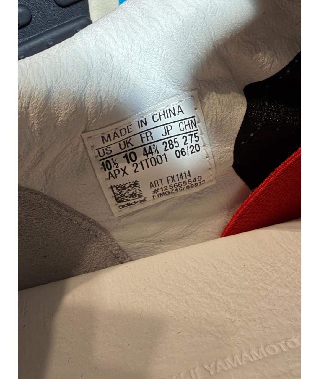 Y-3 Белые кожаные низкие кроссовки / кеды, фото 6